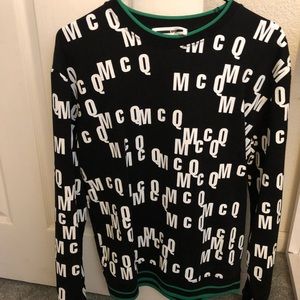 Alexander McQueen MCQ Letter Pattern Sweatshirt